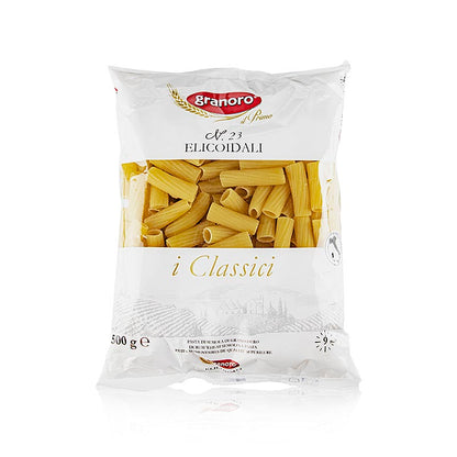 Granoro Rigatoni/Elicoidali, korta rör, nr 23, 500 g