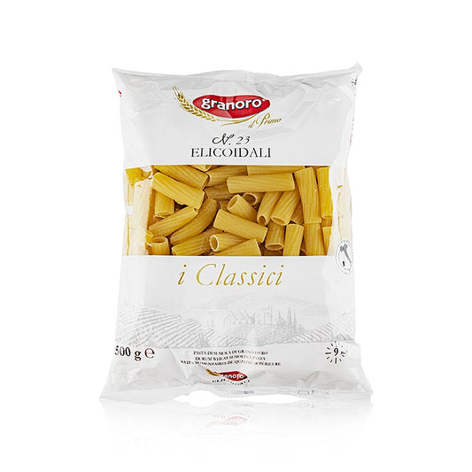 Granoro Rigatoni/Elicoidali, korta rör, nr 23, 500 g