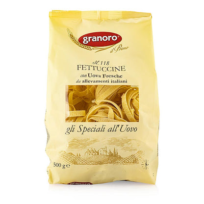 Granoro fettuccine med ägg, breda bandnudlar, nr 118, 500 g