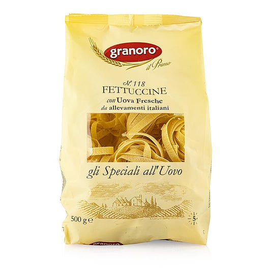 Granoro fettuccine med ägg, breda bandnudlar, nr 118, 500 g