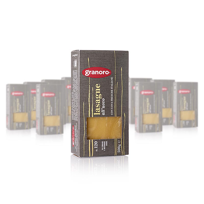 Granoro Lasagne med ägg, 82 x 60 x 1 mm, nr 120, 6 kg, 12 x 500 g