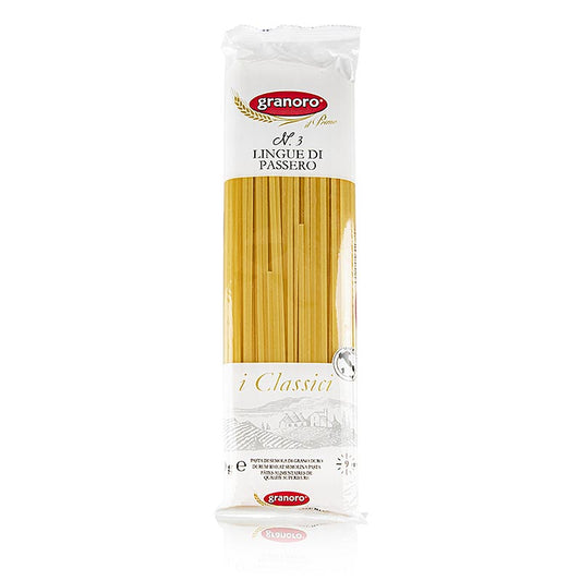 Granoro Lingue di Passero, bandnudlar, 3 mm, nr 3, 500 g