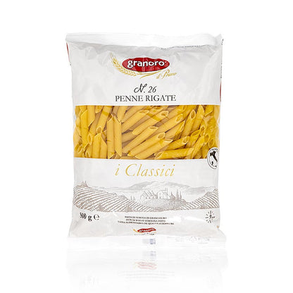Granoro Penne Rigate, räfflad, 7 (5) mm, nr 26, 500 g