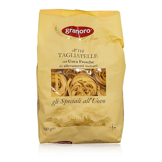 Granoro Tagliatelle med ägg, 6 mm, bandnudelnästen, nr 116, 500 g