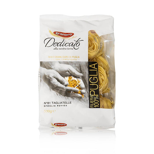 Granoro Tagliatelle, 6 mm, bandnudelnästen nr 81, 500 g