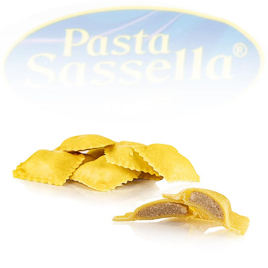 Färska ravioli/panzerotti med ricotta- och porcini-fyllning, Sassella, 500 g