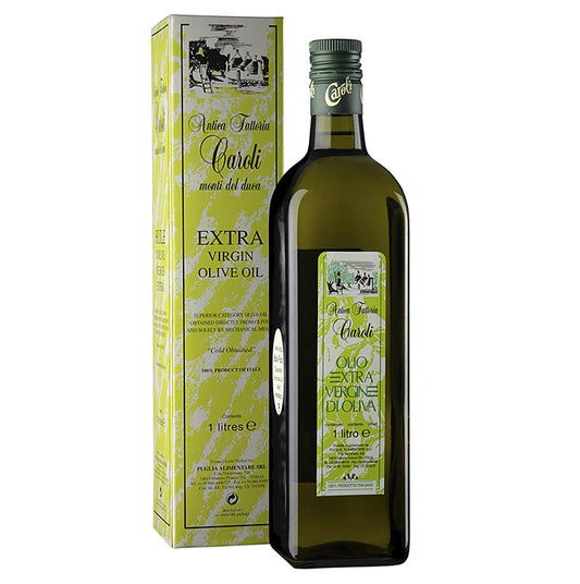 Extra jungfruolja, Caroli "Antica Fattoria", första pressningen, 1 l
