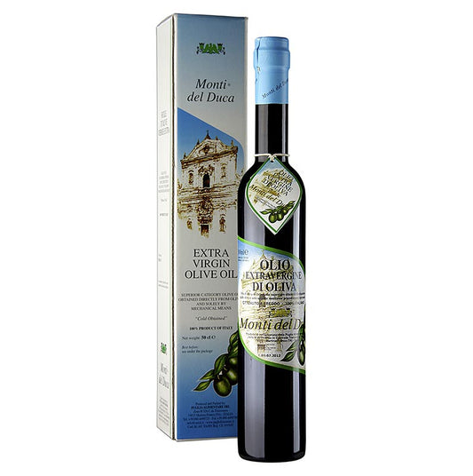 Extra jungfruolja, Caroli Auslese "Monti del Duca", delikat fruktig, 500 ml