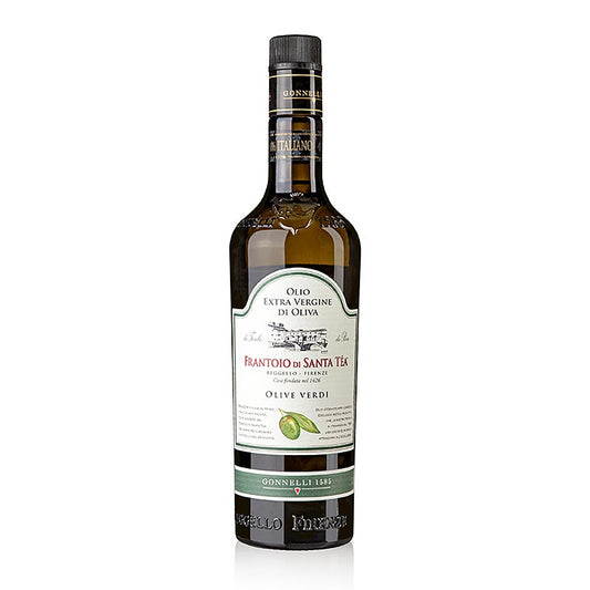 Extra jungfruolja, Santa Tea Gonnelli "Fruttato Intenso", gröna oliver, 750 ml