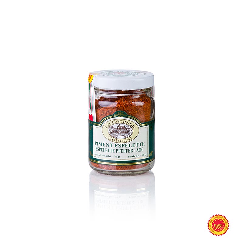 Piment d’Espelette g.U., den franska ”pepparn”, chilipulver, 50 g