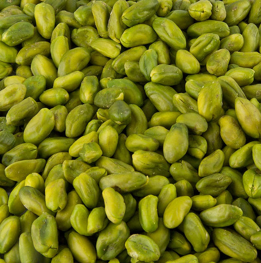 Pistagenötter, skalade, ljusgröna, matkvalitet, 1 kg