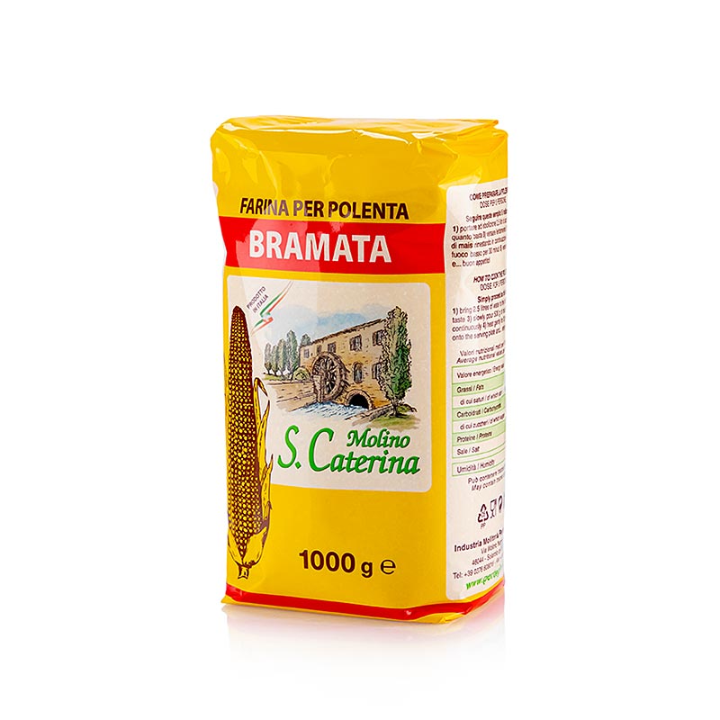 Polenta – Bramata, majsgryn, medelfint, 1 kg