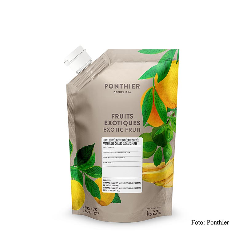 Ponthier exotisk mixpuré, med socker, 1 kg