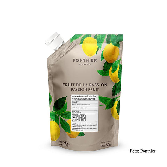 Ponthier passionsfruktpuré, med socker, 1 kg