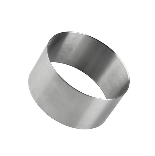 Utskärare i rostfritt stål, slät, ø 8 cm, 4 cm hög, 1,3 mm tjock, 1 st