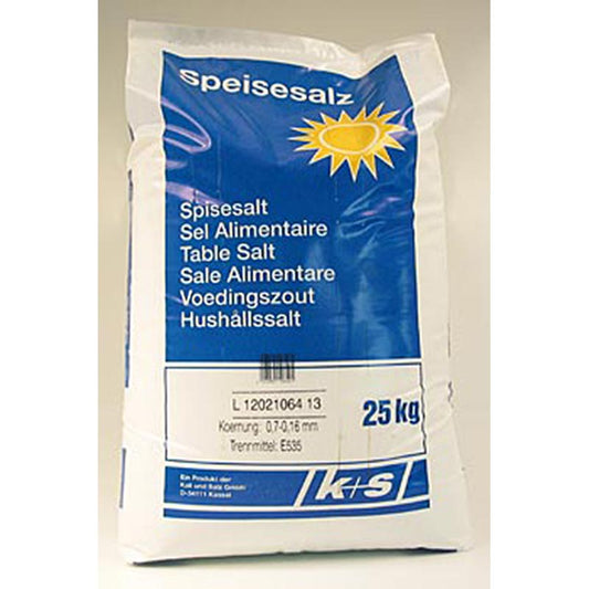 Salt, bergsalt, fint, 25 kg
