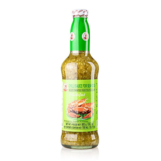 Chilisås för skaldjur, grön, Cock Brand, 700 ml