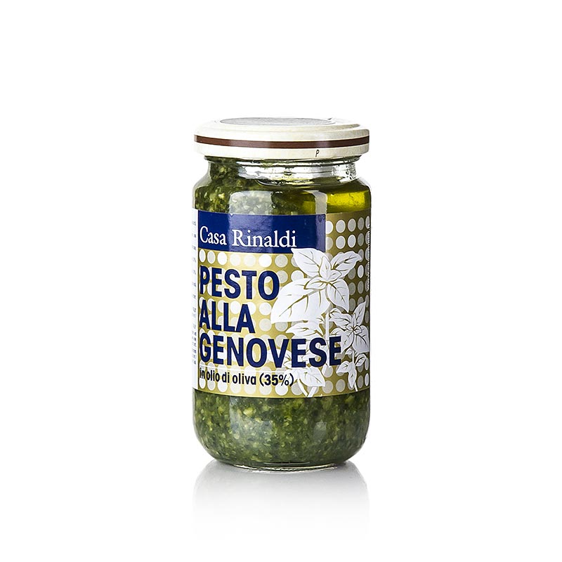 Pesto alla Genovese, basilikasås med extra jungfruolja, Casa Rinaldi, 180 g