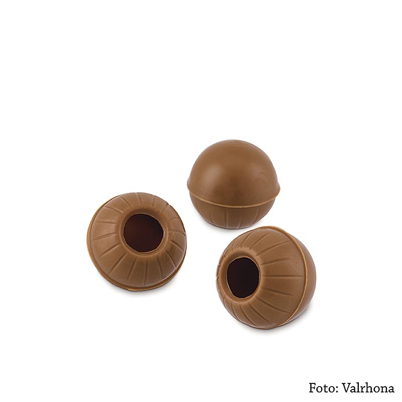 Håla tryffelkulor, mjölkchoklad, ø 25 mm, Valrhona, 1,3 kg, 504 st