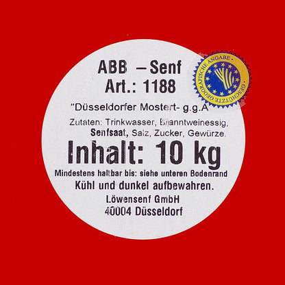 Düsseldorfer ABB-senap – originalet, medelstark, g.g.A., 9,39 l