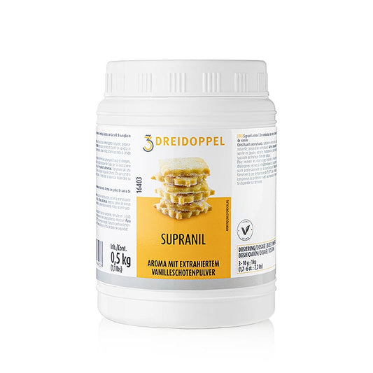 Supranil – Vaniljkoncentrat pulver, Dreidoppel, nr 164, 500 g