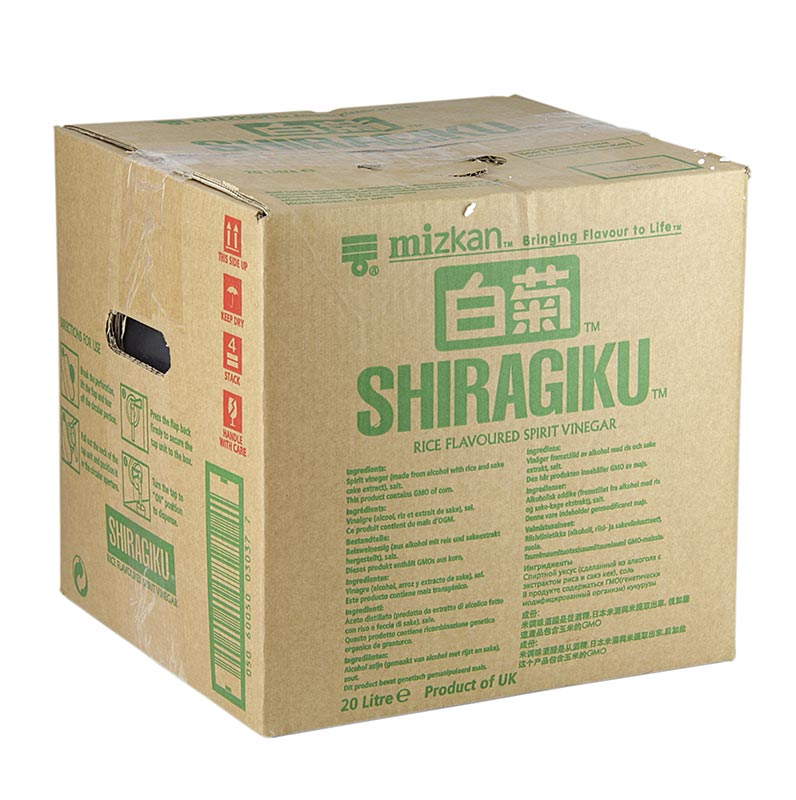 Risvinsvinäger för sushi, Shiragiku, med salt, Mizkan, 20 l