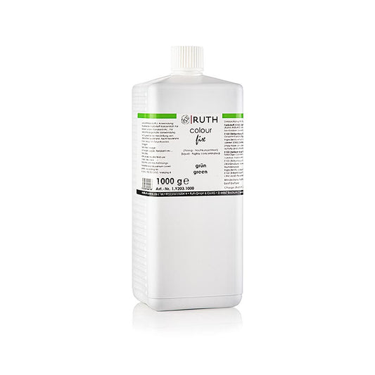 Flytande livsmedelsfärg, grön, 9803, Ruth, 1 kg