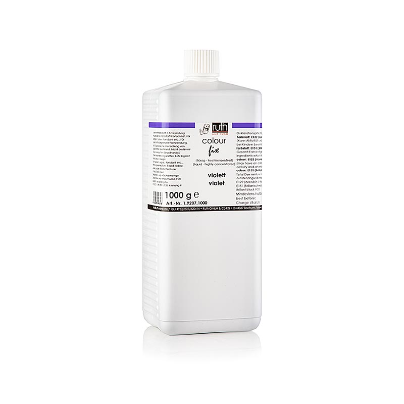 Flytande livsmedelsfärg, violett, 9807, Ruth, 1 kg