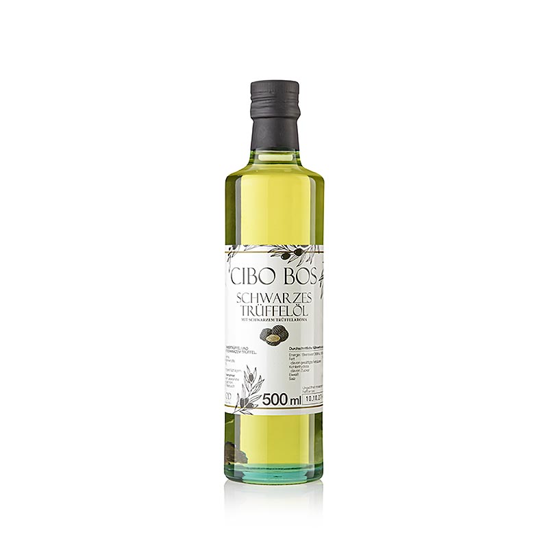 CIBO BOS olivolja med smak av svart tryffel (tryffelolja), 500 ml