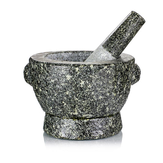 Stenmortel, ø 16,5 cm utvändigt, ø 12 cm invändigt, 11 cm hög, ca 4 kg, 1 st