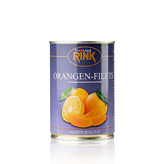 Apelsinfiléer – kalibrerade klyftor, lätt sockrade, 425 g