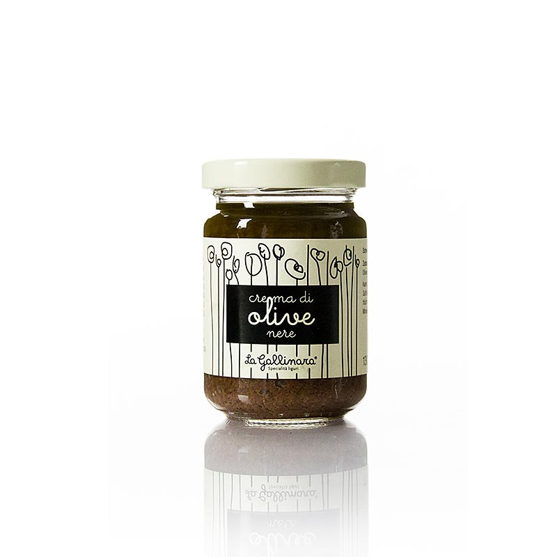 Olivkräm, svart, La Gallinara, 130 g