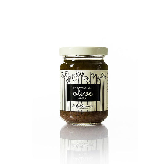 Olivkräm, svart, La Gallinara, 130 g