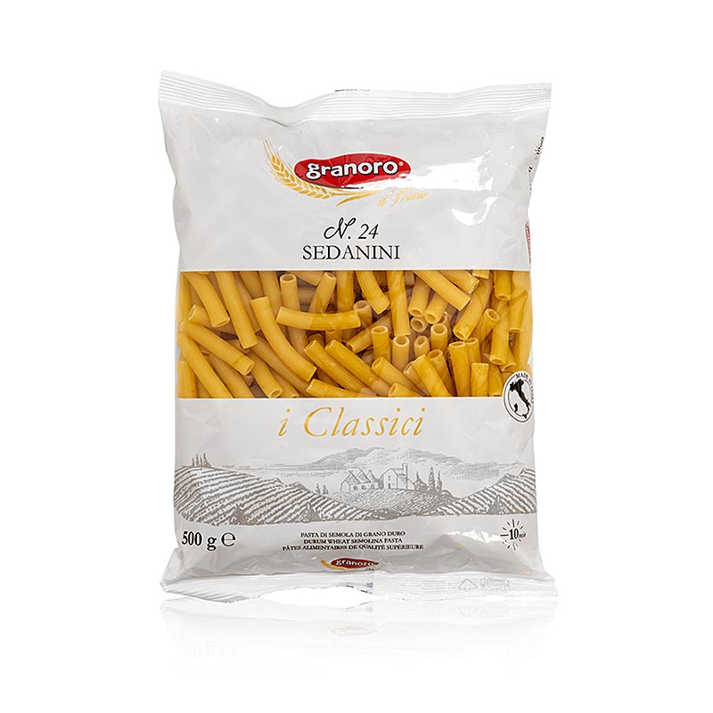 Granoro Sedanini, liknar Penne Rigate, nr 24, 500 g