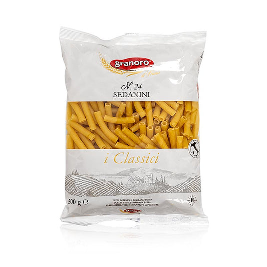 Granoro Sedanini, liknar Penne Rigate, nr 24, 500 g