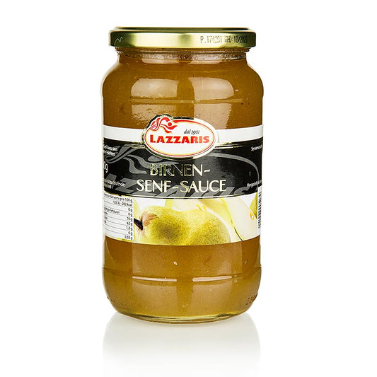 Lazzaris - päron-senapssås, efter Tessiner-recept, 730 g