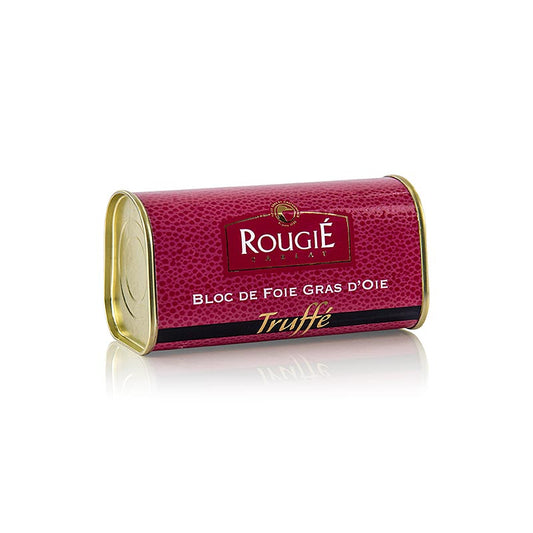 Gåsleverblock, 3 % tryffel, foie gras, trapezformad, Rougié, 210 g