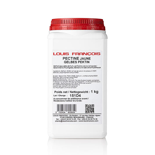 Louis Francois Pektin - Pectine Jaune, geleringsmedel för fruktpasta och fasta fyllningar, 1 kg
