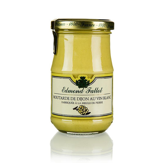 Fallot – Dijon-senap, fin, med vitt vin, medelstark, 190 ml