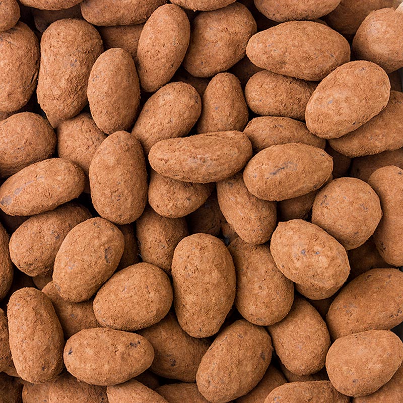 Valrhona "Amandes Gianduja", mandlar i gianduja, med kakaopulver, 2 kg