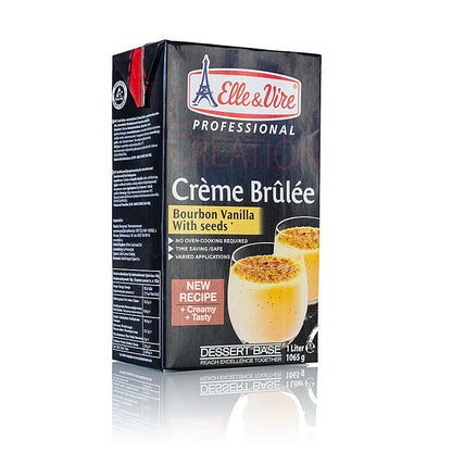 Dessert Base – Crème Brûlée-bas med Madagaskar-vanilj, Elle & Vire, 1 l