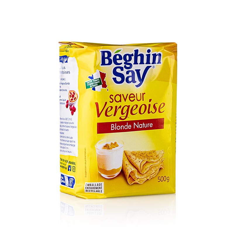 Vergeoise-socker, ljust, med karamellarom, 500 g