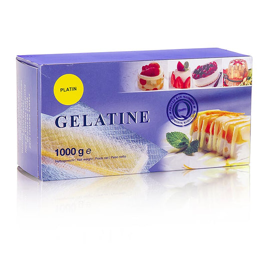 Bladgelatin – Platin, 230 Bloom, 1 kg, ca 580 st