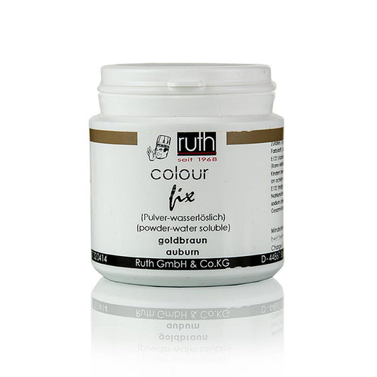 Livsmedelsfärg pulver, guldbrun, vattenlöslig, 9109, Ruth, 50 g
