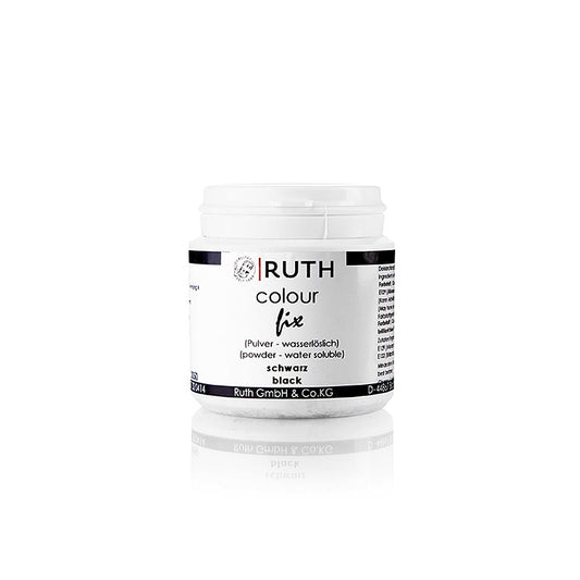 Livsmedelsfärg i pulverform, svart, vattenlöslig, 9112, Ruth, 50 g
