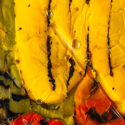 Inlagda paprikor, grillade, i solrosolja, 1 kg