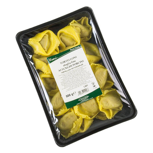 Färska tortelloni med ägg och ricotta- och porcini-fyllning, Viveri, 500 g