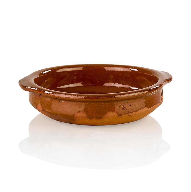Lerskål – Cazuela, brun, glaserad, ø 12 cm, 1 st