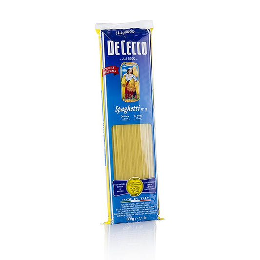De Cecco Spaghetti, nr 12, 12 kg, 24 x 500 g