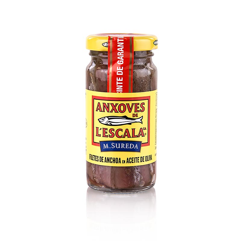 Ansjovisfiléer av premiumkvalitet, i olivolja, L´Escala, 100 g